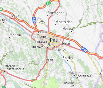 carte de Pau